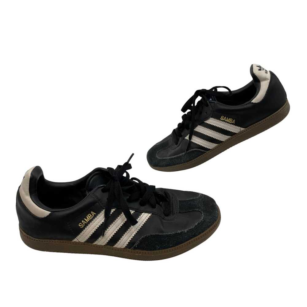Adidas Black Leather Athletic Sneakers | Women's Size 6.5